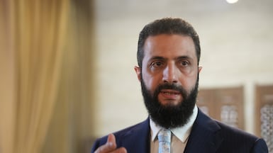 Syria's President Ahmad Al Shara had been due to meet with German business leaders during his trip to Germany. EPA