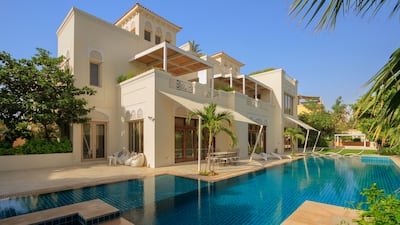 The villas in Al Barari cover 41,000 square feet between them. The master villa comes fully furnished, and the smaller one already has paying tenants. Courtsey Kensington Luxury Real Estate Brokers