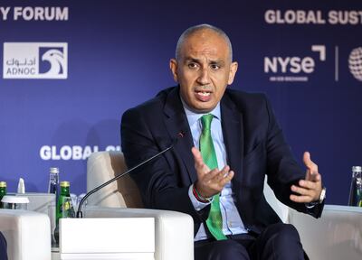 Ibrahim Al Zu'bi, chief sustainability and ESG officer, ADNOC Group. Victor Besa / The National