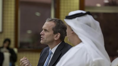 Kent Walker, senior vice president and general counsel at Google, at Majlis Mohamed bin Zayed. Mohamed Al Hammadi / Crown Prince Court - Abu Dhabi