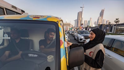 The iftar boxes contain water, dates and fruit