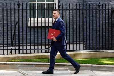 Health Secretary Wes Streeting, a potential Labour leadership candidate, arrives at Downing Street to attend a cabinet meeting as calls mounted for Prime Minister Keir Starmer to quit. AFP