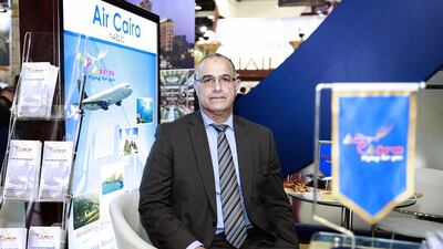 Yasser El Ramly, the chairman and chief executive of Air Cairo, says competition from other low-cost airlines in the region is tough. Sarah Dea / The National