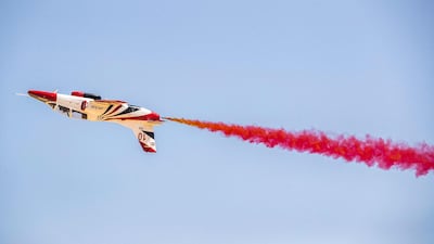 A K-8E Karakorum aircraft performs.