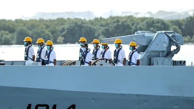 Crew on one of the vessels.