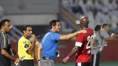 Quique Sanchez Flores wants to talk about Al Ahli's chances in the President's Cup and their climb up the Pro League table, not whether he will renew his contract.