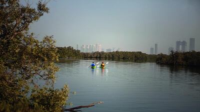 Kayaking in the mangroves, Abu Dhabi. Silvia Razgova / The National
