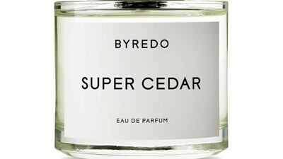 Super Cedar by Byredo is available at Paris Gallery stores across the UAE. Courtesy of Byredo