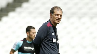 West Ham manager Slaven Bilic during training at Queen Elizabeth Olympic Park on August 3, 2016 in London, England. Reuters / Andrew Couldridge