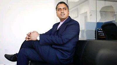Ajay Goplani of BizXchange says the company works with more than 200 firms through its Dubai office. Razan Alzayani / The National