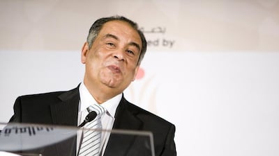 Youssef Ziedan receives the 2009 International Prize for Arabic Fiction in Abu Dhabi. Andrew Henderson / The National