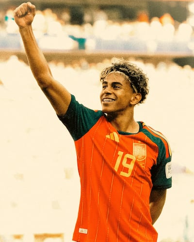 Spanish footballer Lamine Yamal's first name translates to 'the trustworthy one'. AFP