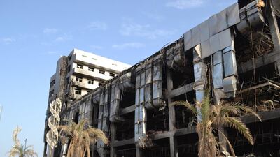 Mall Al Arab, in Khour Maksar district, one of the biggest malls in Aden was damaged in the war.