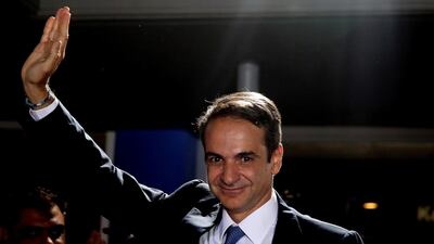 Kyriakos Mitsotakis, the leader of Greek centre-right party New Democracy, is on course for election victory. AP Photo