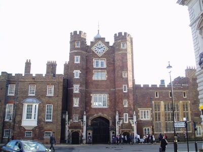 The exterior of St James's Palace, Princess Beatrice's London residence. Wikicommons