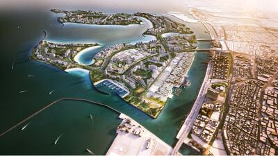The 600m bridge will provide the main access point for the new 15.3 sq km waterfront city and is due for completion in 2020. Courtesy Nakheel