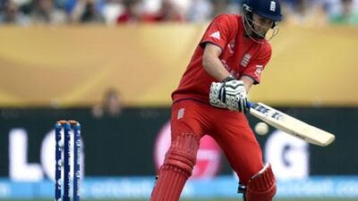 Joe Root is among a few England batsmen to employ the unconventional scoop. Adrian Dennis / AFP