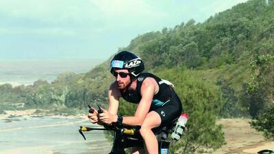 Justin Sanak slew his personal dragon – the Ironman triathlon - in May with a time of 13 hours and 59 minutes. Finisher Pix