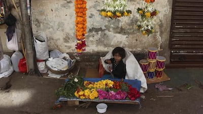 Walk through a bazaar in India and you will probably see women sitting cross legged on the floor, tying jasmine into long strings with lightning speed. Rafiq Maqbool / AP Photo