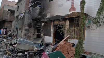 A church and homes have been damaged in a Christian area of Jaranwala, in Punjab province, eastern Pakistan. AP
