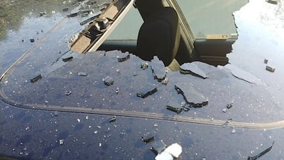 Fortunately, nobody was in or around the car at the time of the incident