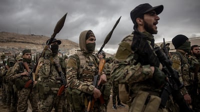 HTS currently makes up the backbone of the new Syrian government. Getty Images