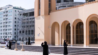 Al Emam Al Nawawi Mosque. An architectural walk on Saturday explored spaces of coexistence around Al Qasimiyah neighborhood in Sharjah. The journey followed the path of the recently launched publication 'In Search if Spaces of Coexistence: An Architect’s Journey'. Photo: Reem Mohammed/The National