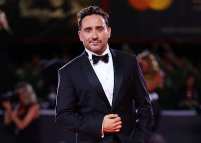 J A Bayona on the red carpet for Society Of The Snow at the Venice International Film Festival. Getty Images