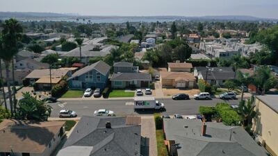 A neighbourhood in the Pacific Beach, California. Record-low mortgage rates attracted first-time homebuyers as well as those looking for more space in the fourth quarter of last year. Bloomberg