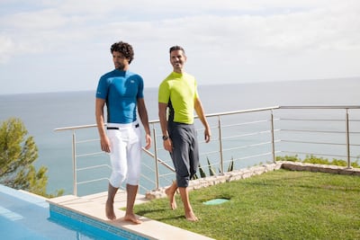 Zusaura's modest swimwear for men. Courtesy Zusaura