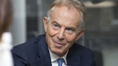 Former UK Prime Minister Tony Blair in his office in London. Stephen Lock for the National