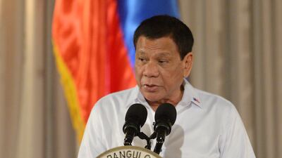 Philippine president Rodrigo Duterte has asked congress to extend martial law until end of the year. AFP / Ted Aljibe