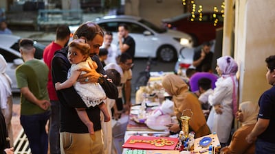 Visitors at Barkah Bazaar, which runs every Friday in the old city of Mosul, northern Iraq. All photos: Ismael Adnan for The National