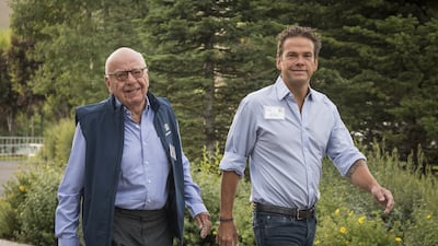 Rupert Murdoch has achieved his wish for his son Lachlan to take over his business empire. Getty Images