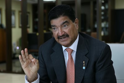 BR Shetty, the founder of NMC Health and Finablr, in 2016. Ravindranath K / The National