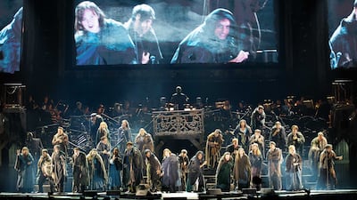 Les Miserables: The Arena Spectacular runs until April 20 at Etihad Arena, Abu Dhabi. Photo: Danny Kaan