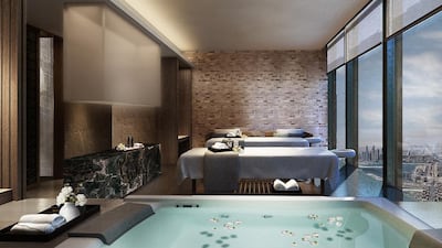 The spa treatment room. Courtesy Nakheel