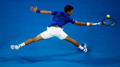 Novak Djokovic in action. Reuters