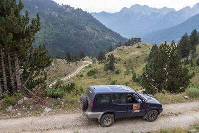 Descending from the Montenegrin Highlands towards the border with Kosovo. Jamie Lafferty