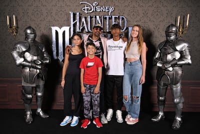 Guests attend the multimedia screening of Haunted Mansion at Cineworld Leicester Square on Wednesday in London. Getty Images
