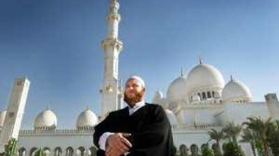 Shady Alsuleiman, a leading Australian imam, at the Sheikh Zayed Mosque this week.