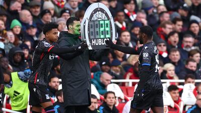 PALACE SUBS. (On for Schlupp, 75'). Little impact; Ozoh (on for Hughes, 70'): 5; Ahamada (on for Clyne, 76'): N/A; Tomkins (on for Guehi, 86'): N/A. Reuters
