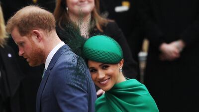 Prince Harry and Meghan, Duchess of Sussex arrive to attend the annual Commonwealth Day Service at Westminster Abbey on March 9, 2020 in London, England. Getty Images