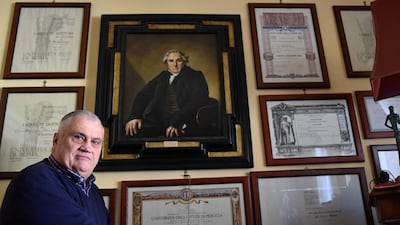 Luciano Baietti holds 15 degrees and is recognised by Guinness World Records as ‘the more graduated man in the world’. Alberto Pizzoli / AFP Photo
