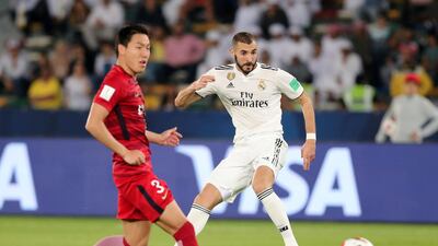Real Madrid's Karim Benzema in action. Chris Whiteoak / The National