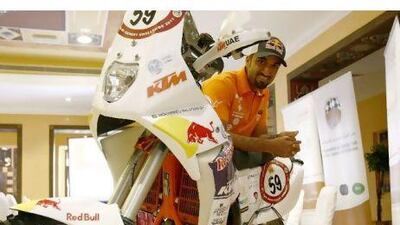 Mohammed Al Balooshi will be making his debut on the motorbike at a race where just completing it is an achievement.
