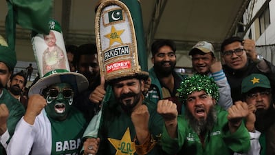 Spectators watch the opening 2022 Pakistan Super League match between Karachi Kings and Multan Sultans in Karachi on Thursday, January 27, 2022. EPA
