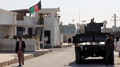 An Afghan National Army (ANA) vehicle pictured near the site of the bombing in January 2017. Reuters