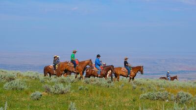 Activities include horseback riding at the Red Reflet Ranch. Courtesy Red Reflet Ranch