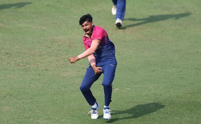 UAE spinner Haider Ali impressed in Dubai. Chris Whiteoak / The National